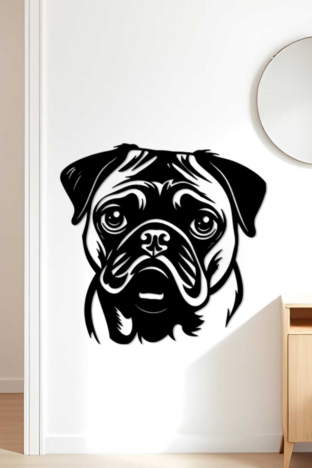 Pug Wall Art, Wall Decor, Home Decor 3d model