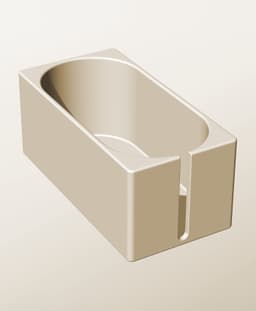 CX96-90-SS Stacking slotted component box bin for makers 3d model