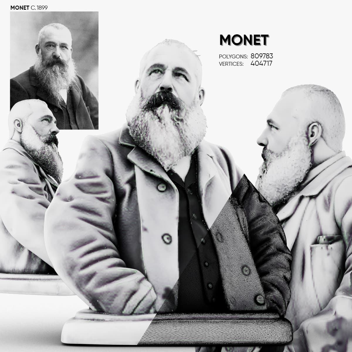 Monet 3d model