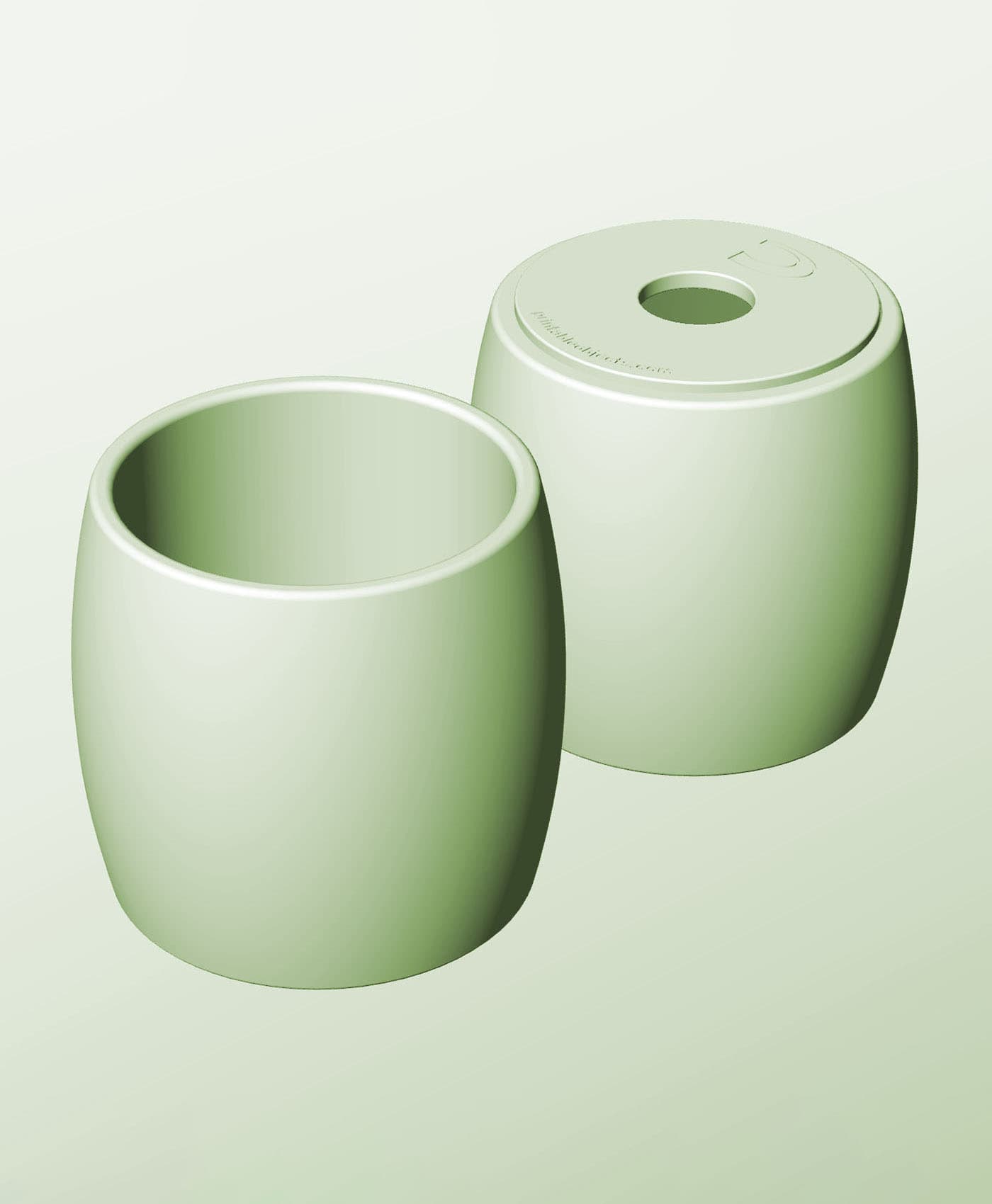 CR128-150-P Pierced container modular stackable module bin box 3d model