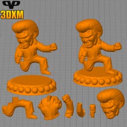 Elvis Chibi STL for 3D Printing ChibiSTL 3DXM 3d model