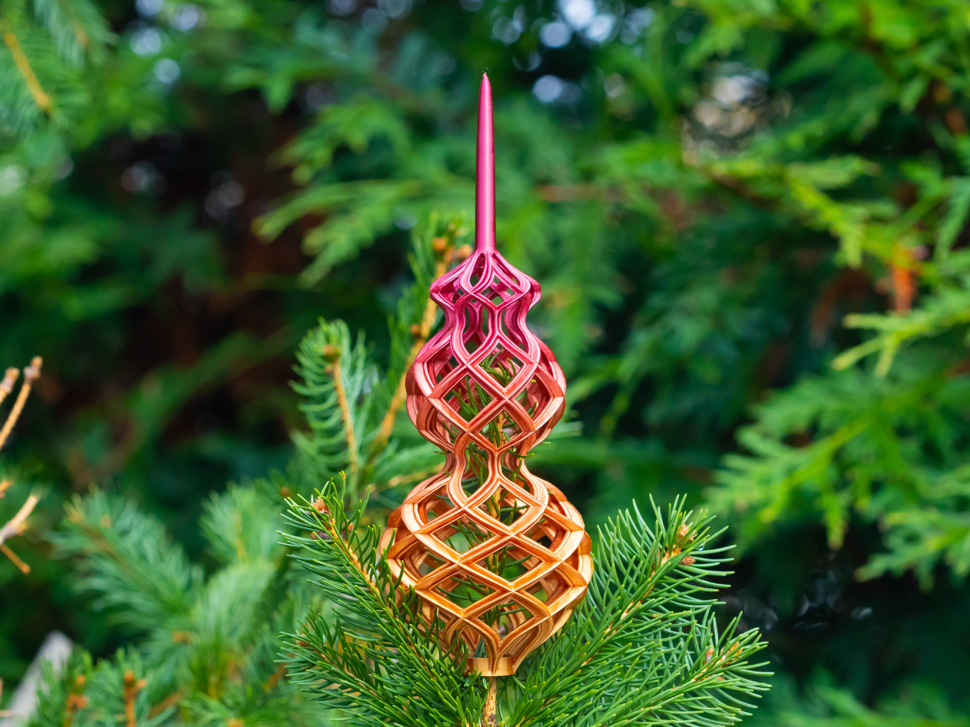 Open Lattice Christmas Topper 3d model