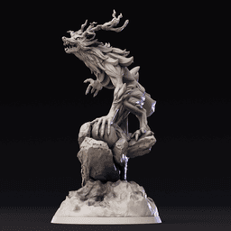 Were-Fox-Deer Mythical Hybrid Monster 3d model