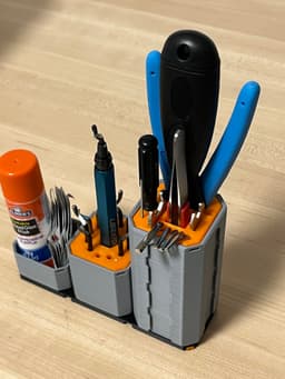 1x1 - 3D Printer Tools - Multibin Top.stl 3d model
