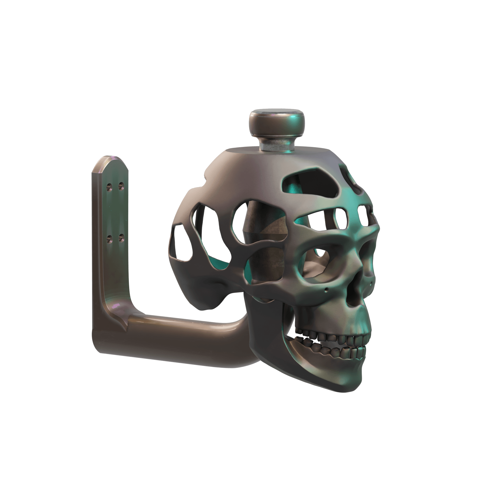 Skull Helmet Display Wall Version 3d model