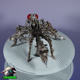 Steampunk Wasp, Articulated 3d model