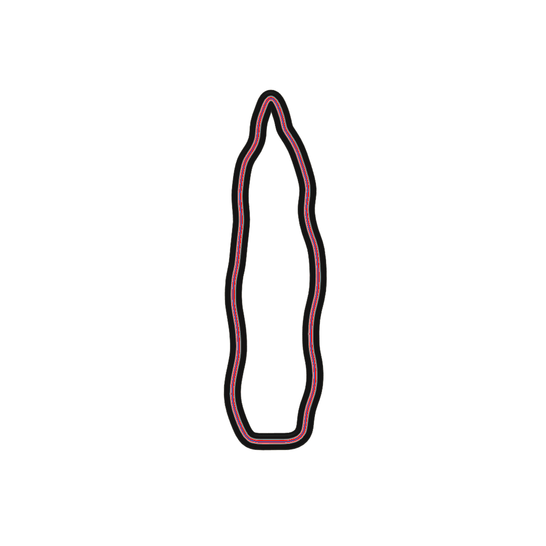 Witch Finger Cookie Cutter STL File - 4 inches 3d model
