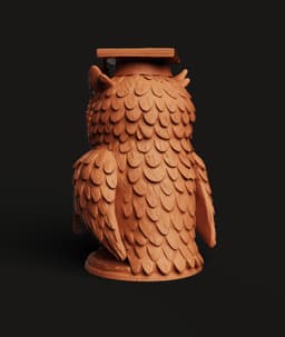 Scholar Owl Multi-Color 3MF | Graduation Figurine | Bambu Ready 3d model