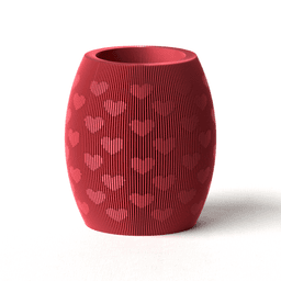 Valentine's day vase 3d model