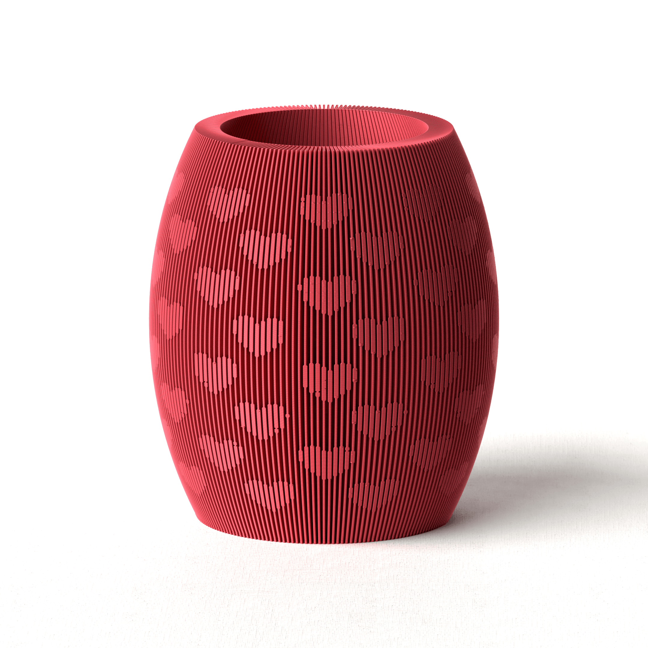 Valentine's day vase 3d model