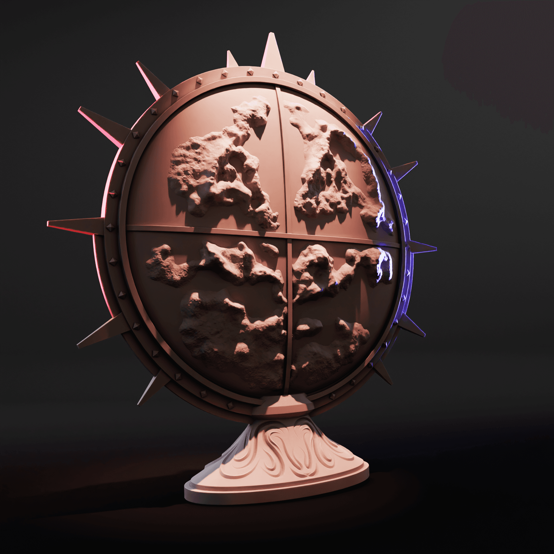 World Domination Map 3d model