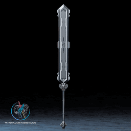 Mech Lupus Sword 3D Printer STL File 3d model