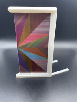 Octagram Spiral Fold Holographic Bookend 3d model