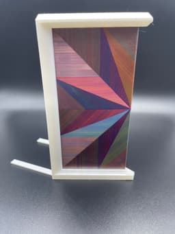 Octagram Spiral Fold Holographic Bookend 3d model