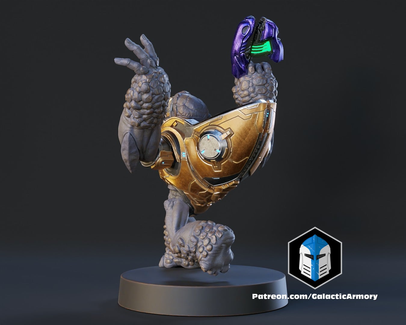 Halo Grunt Miniature 3d model
