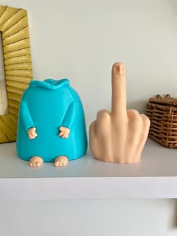 Mr. Nice Guy With Surprise / Hidden Middle Finger 3d model