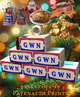 6 Packs Of Two Four Christmas Tree Ornament 3d model