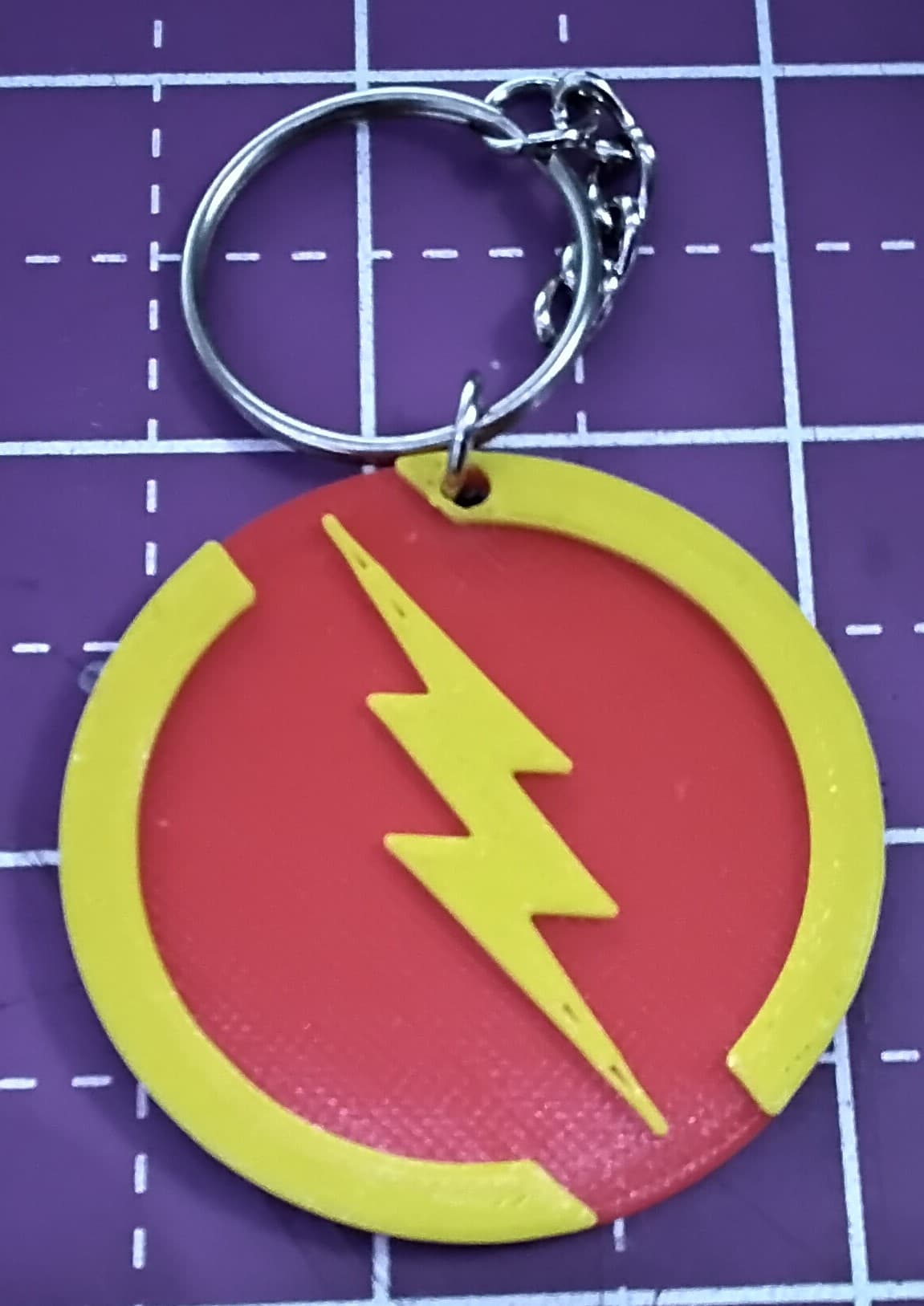 Flash Logo Keychain poke free 3d model
