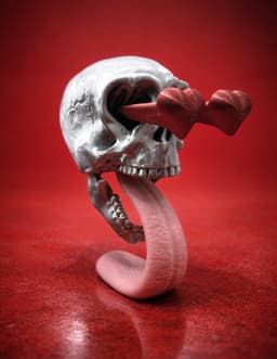 Skull In Love 3d model