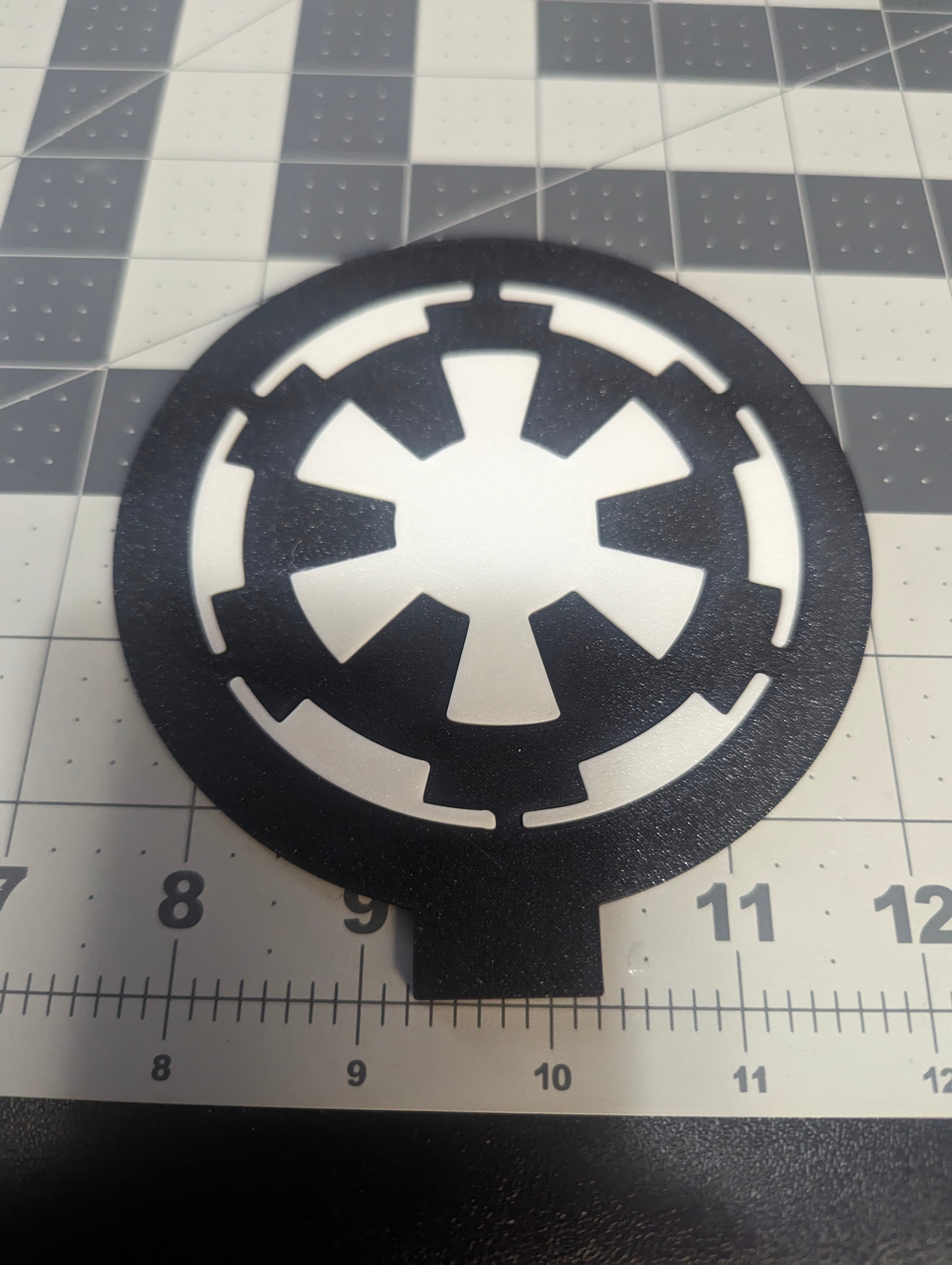 Galactic Empire 120mm Wall Mount Insert Emblem 3d model