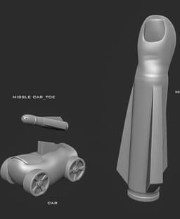 Missle Toes 3d model