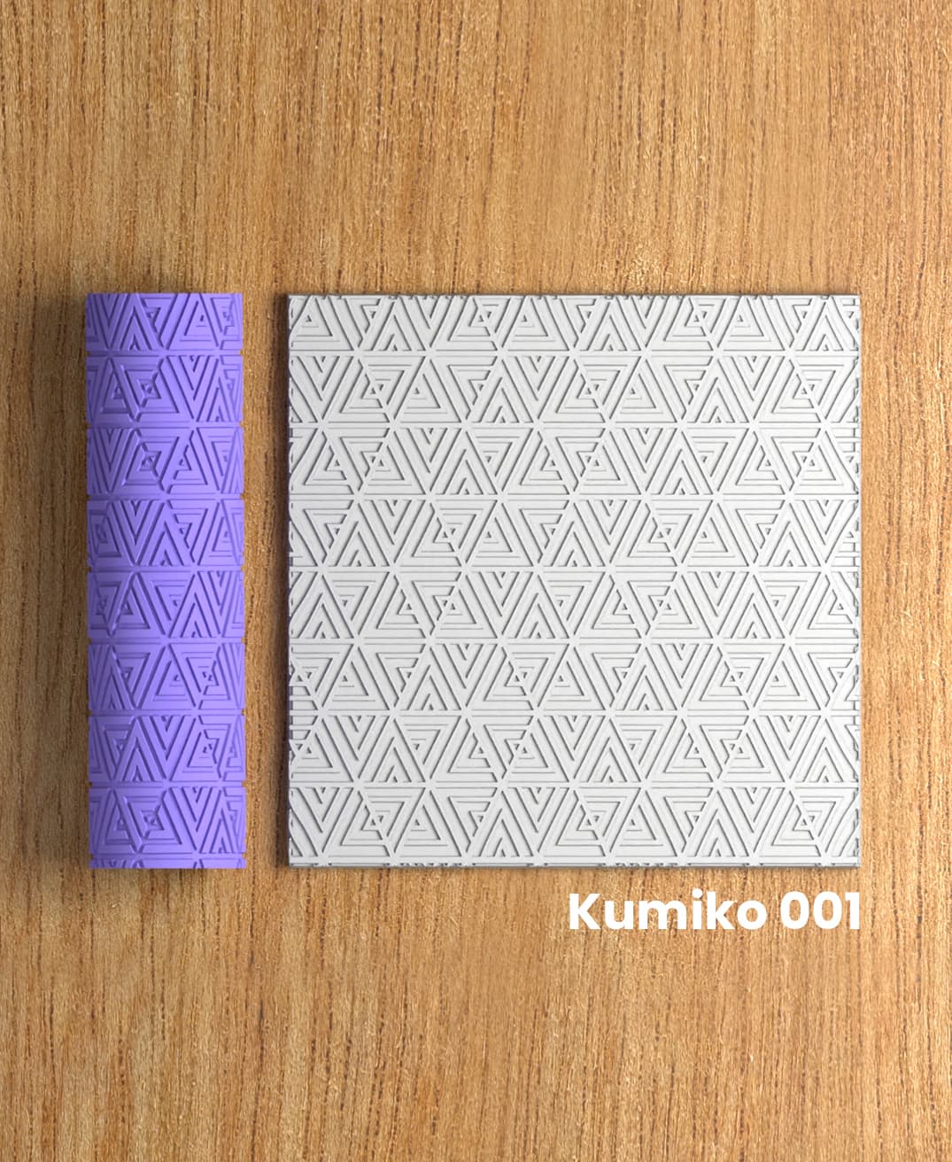 Collection Atomic-Tangerine | Kumiko 001 | Polymer Clay Seamless Texture Roller 3d model