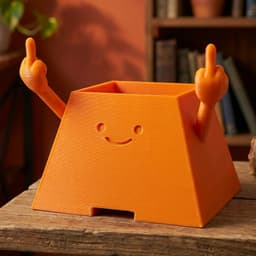 HAPPY PLANTER MIDDLE FINGER 3d model