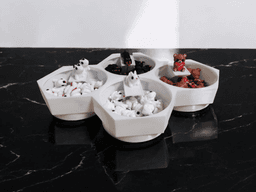 Hexagonal storage container set 3d model