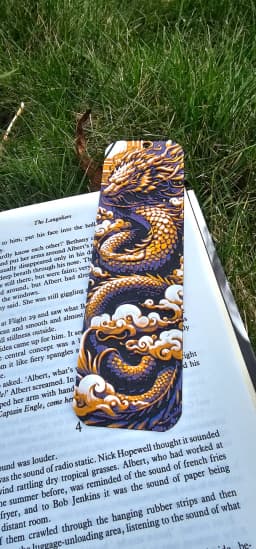 Purple dragon Bookmark 3d model