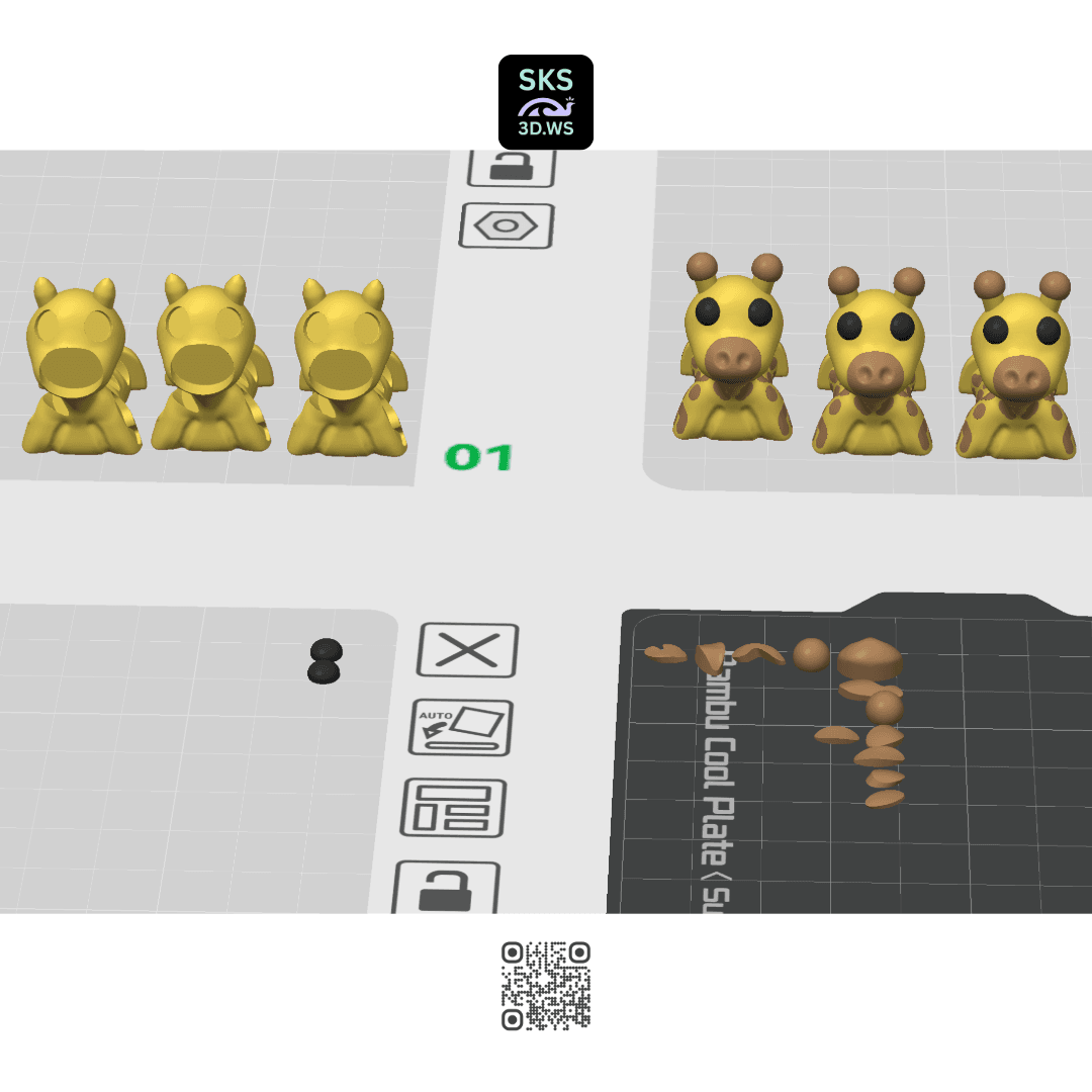 The Complete Giraffe Fidget Pack 3d model
