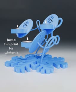 Snowflake Candle Holder 3d model