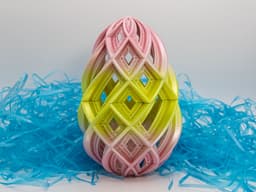 Large Spiral Easter Egg 3d model