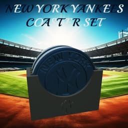 New York Yankees Coaster Set (MLB) 3d model