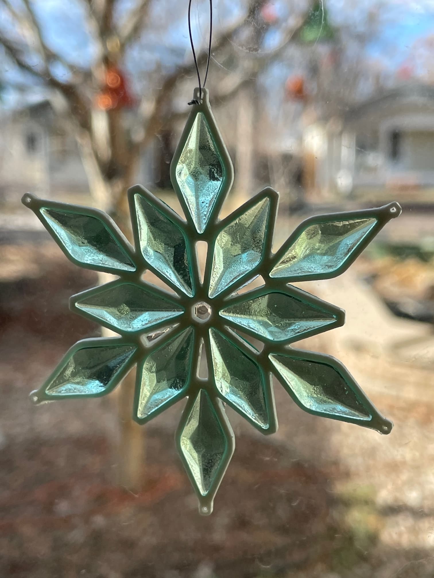 Diamond Gem Snowflake Ornament 3d model