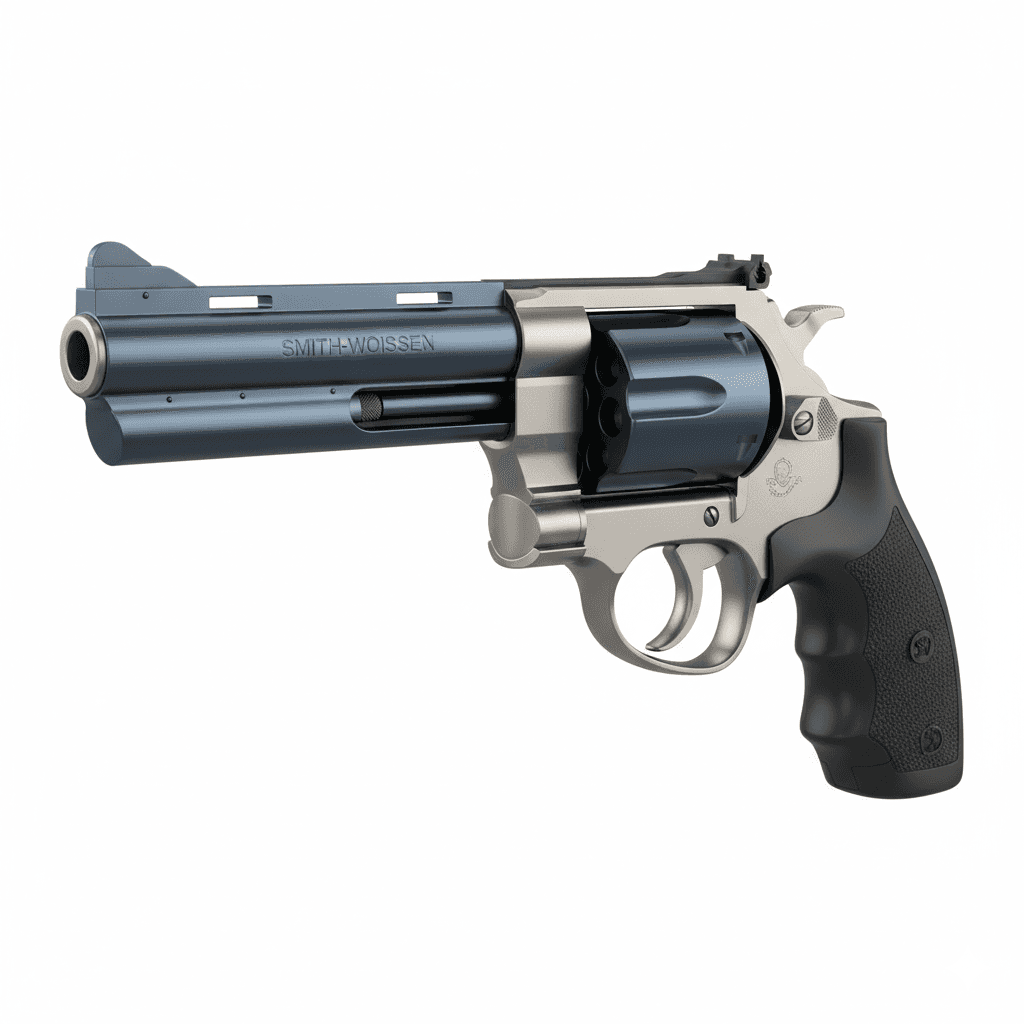 Smith Wesson Model 500 Revolver 3d model