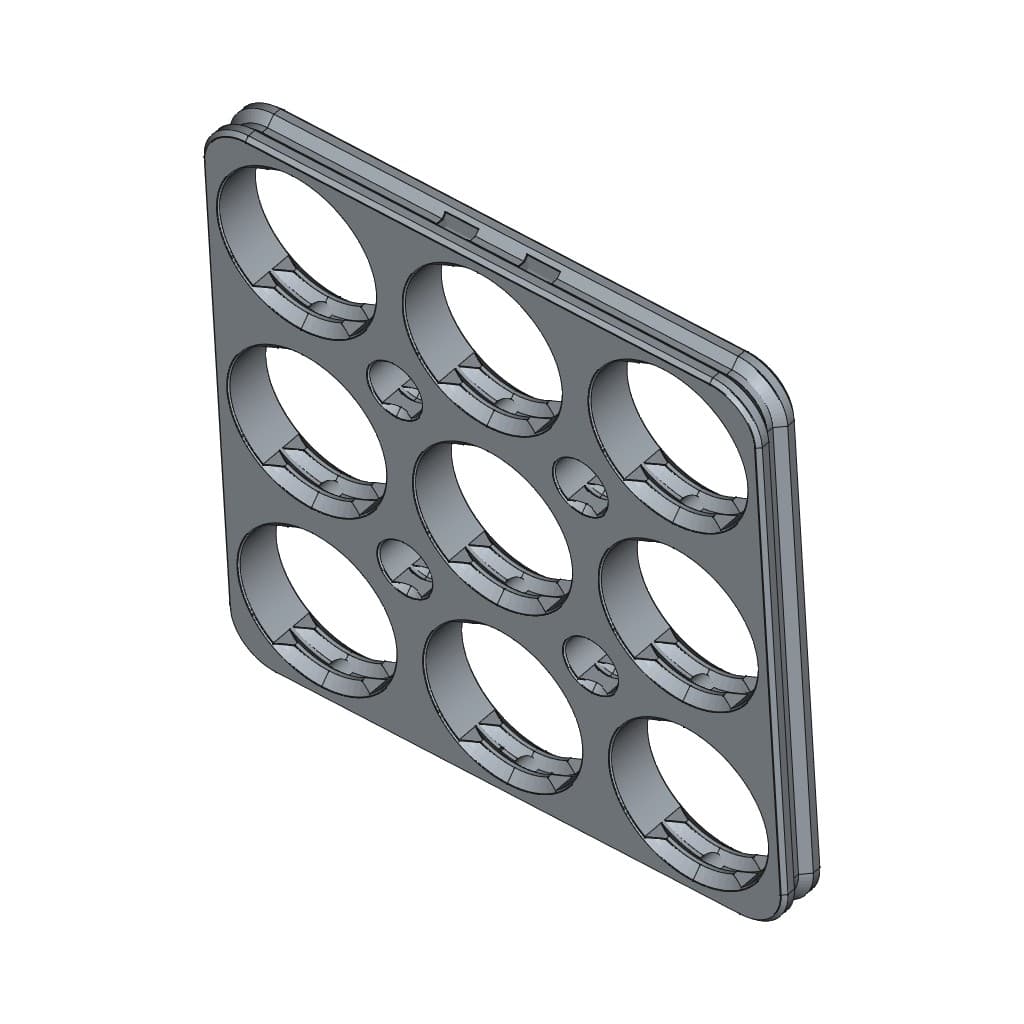 D-LOCK_PANEL.3X3-BLANK 3d model