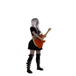 Rocker Girl v2 3d model