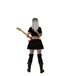 Rocker Girl v2 3d model