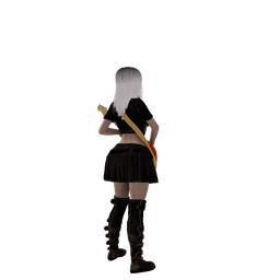 Rocker Girl v2 3d model