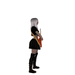 Rocker Girl v2 3d model