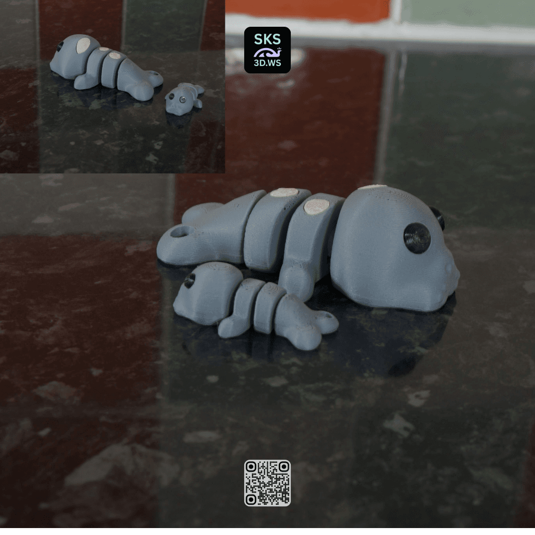 Strong Articulated Manatee Fidget (Sea Cow) 3d model