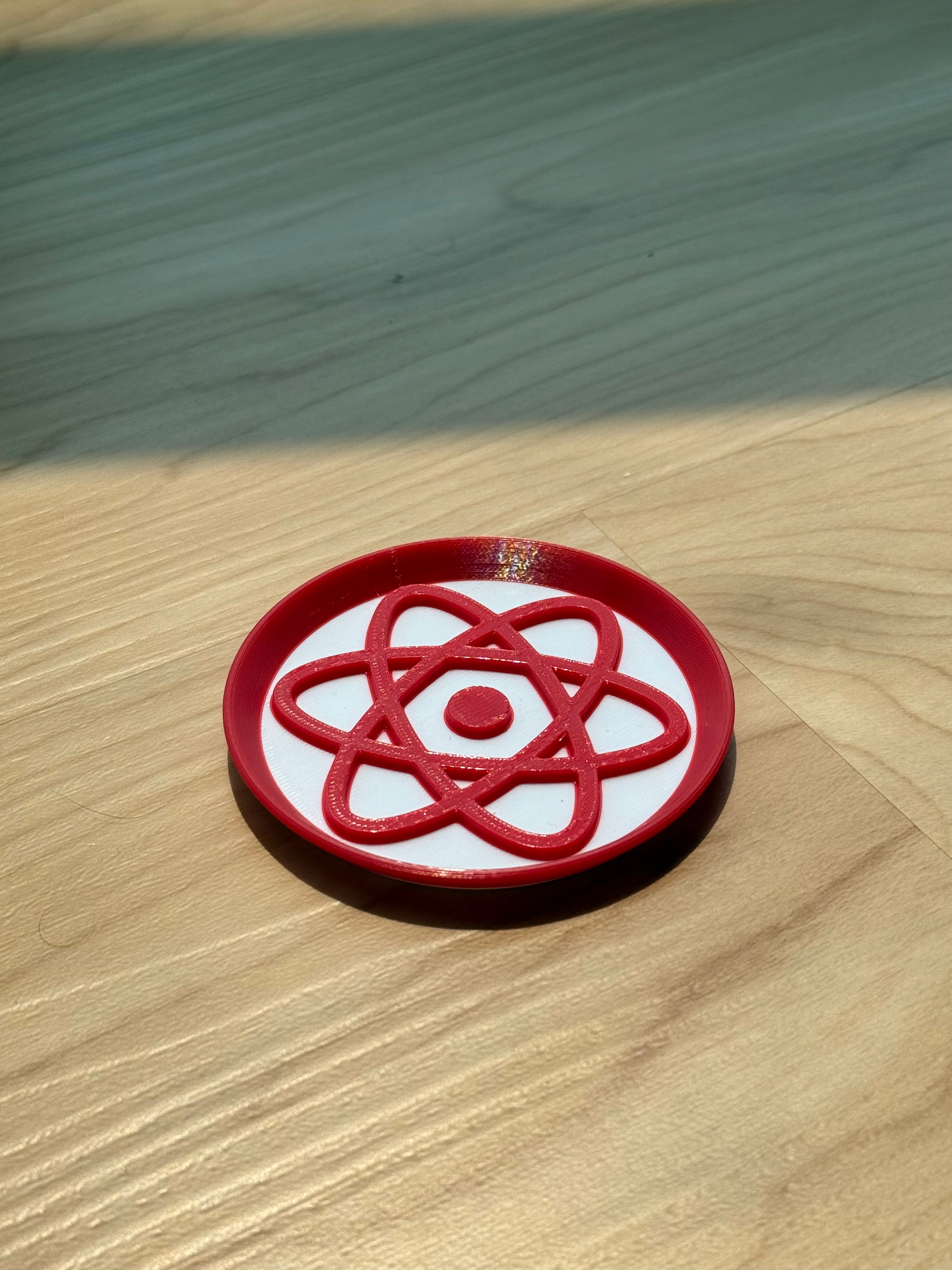 Hexafloral Coaster – Sixfold Sacred Geometry 3d model