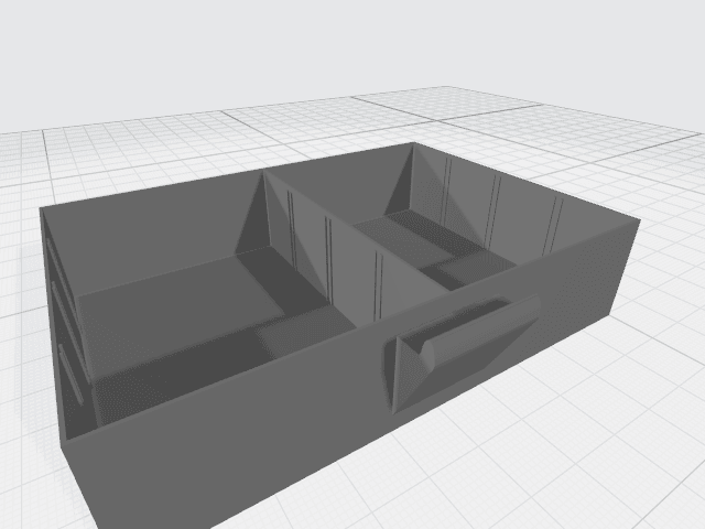 Electronic Component Stackable Drawers 2X 3d model