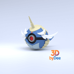 Samurott Pokeball 3d model