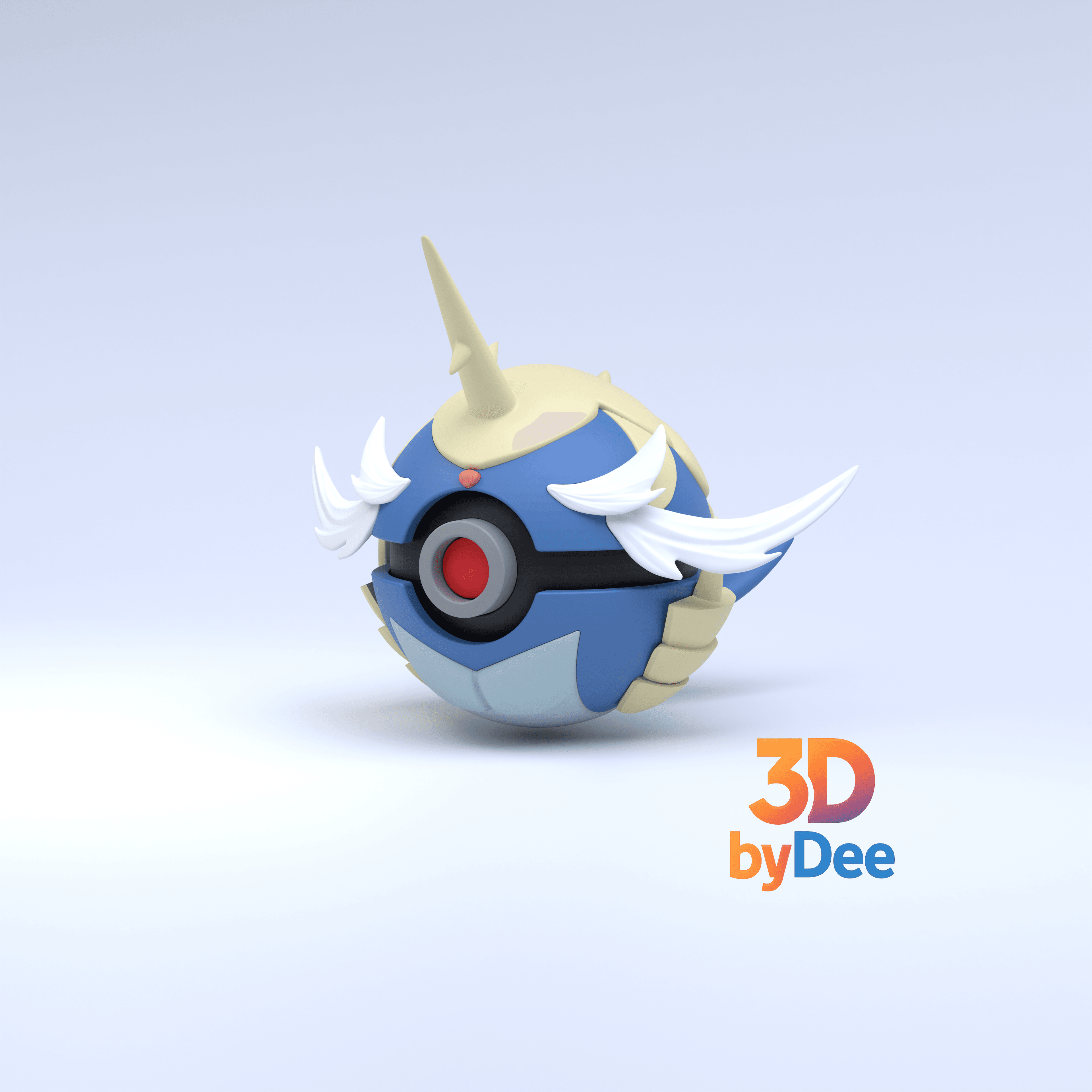 Samurott Pokeball 3d model