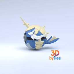 Samurott Pokeball 3d model