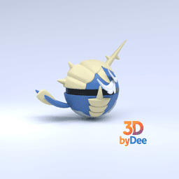 Samurott Pokeball 3d model