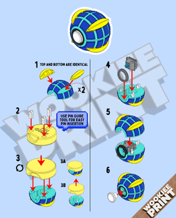 Pokeball Clicker Fidgets - PACK 3 3d model