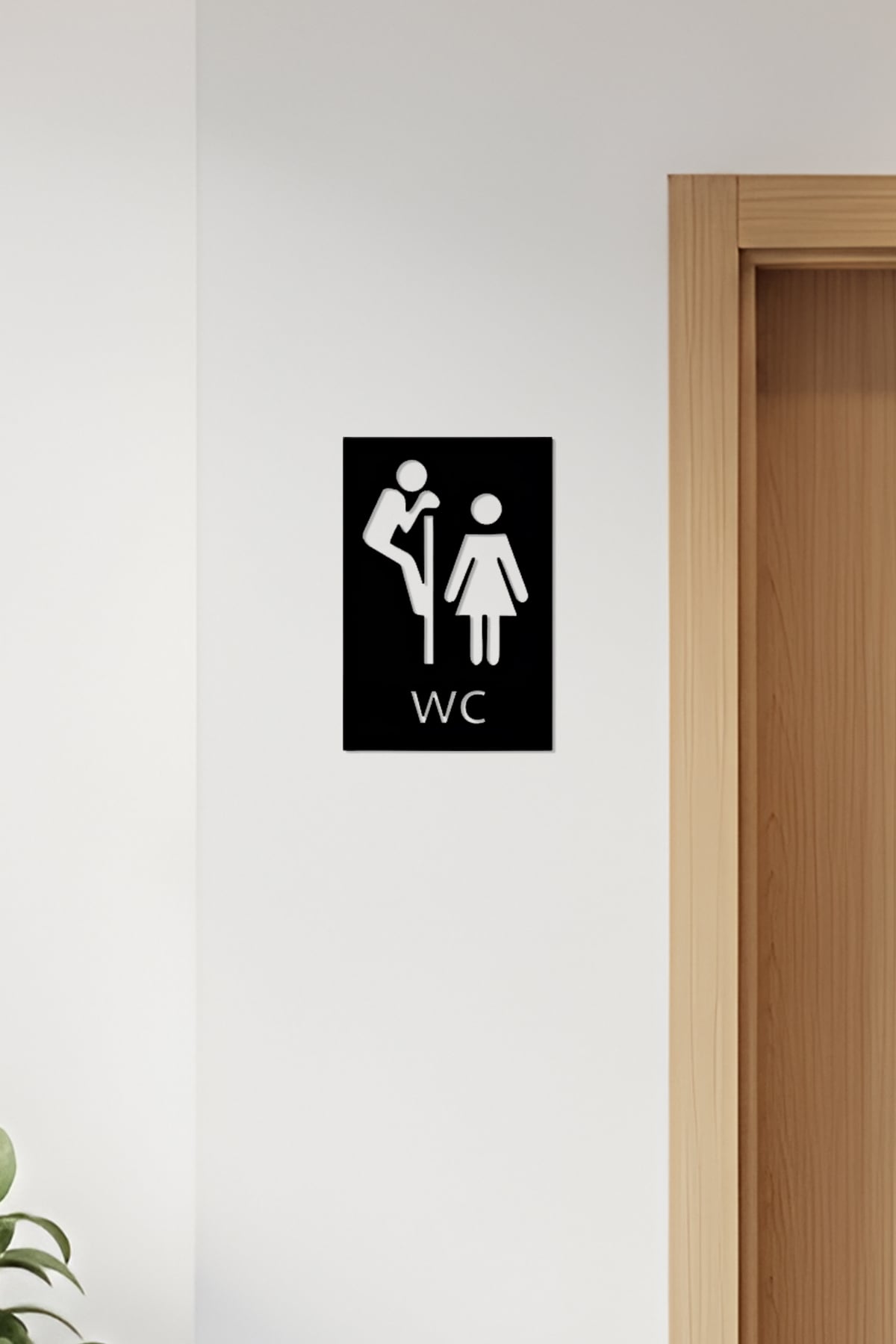 WC, Toilet Sign, Restroom 3d model