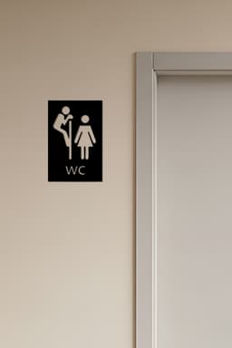 WC, Toilet Sign, Restroom 3d model
